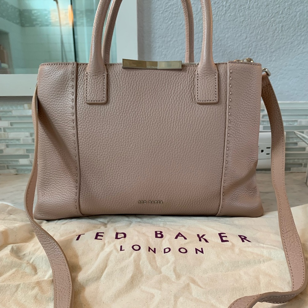 Authentic Ted Baker Top Handle Crossbody Bag in Pale Pink